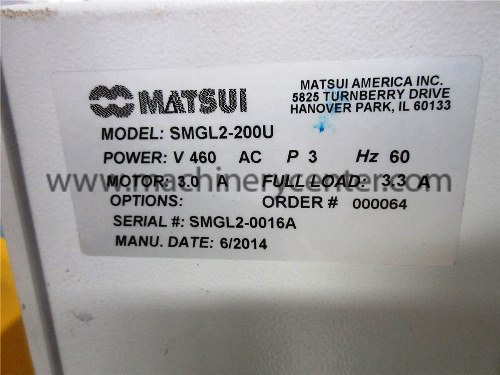 2014 MATSUI SMGL2200U Granulators, Plastic | Machinery Center