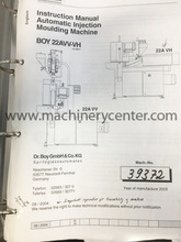 2005 BOY 22A VH Injection Molders - Vertical Type | Machinery Center (12)